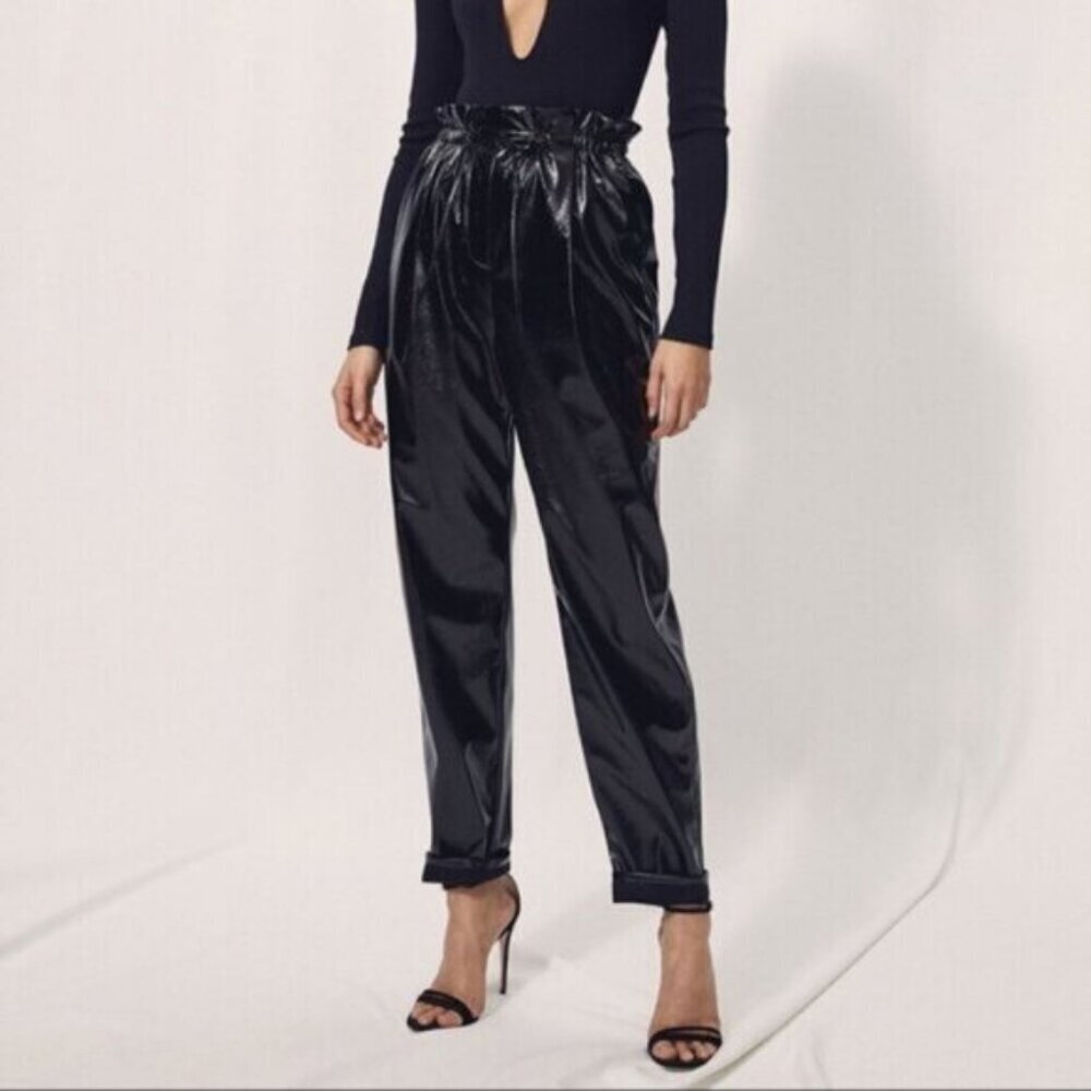 Aritzia Wilfred Jive Shiny Vegan Leather Pant Size XXS